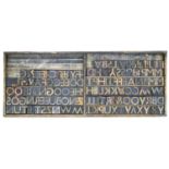 British Letterpress Printing. A case of wood type (woodletter), first half 20th c