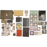 Miscellaneous British coins, including 1797 'Cartwheel' penny, 1819 Crown, later commemorative