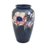 A Moorcroft Anemone vase, 1945-1949, 26cm h, impressed marks, painted signature Good condition