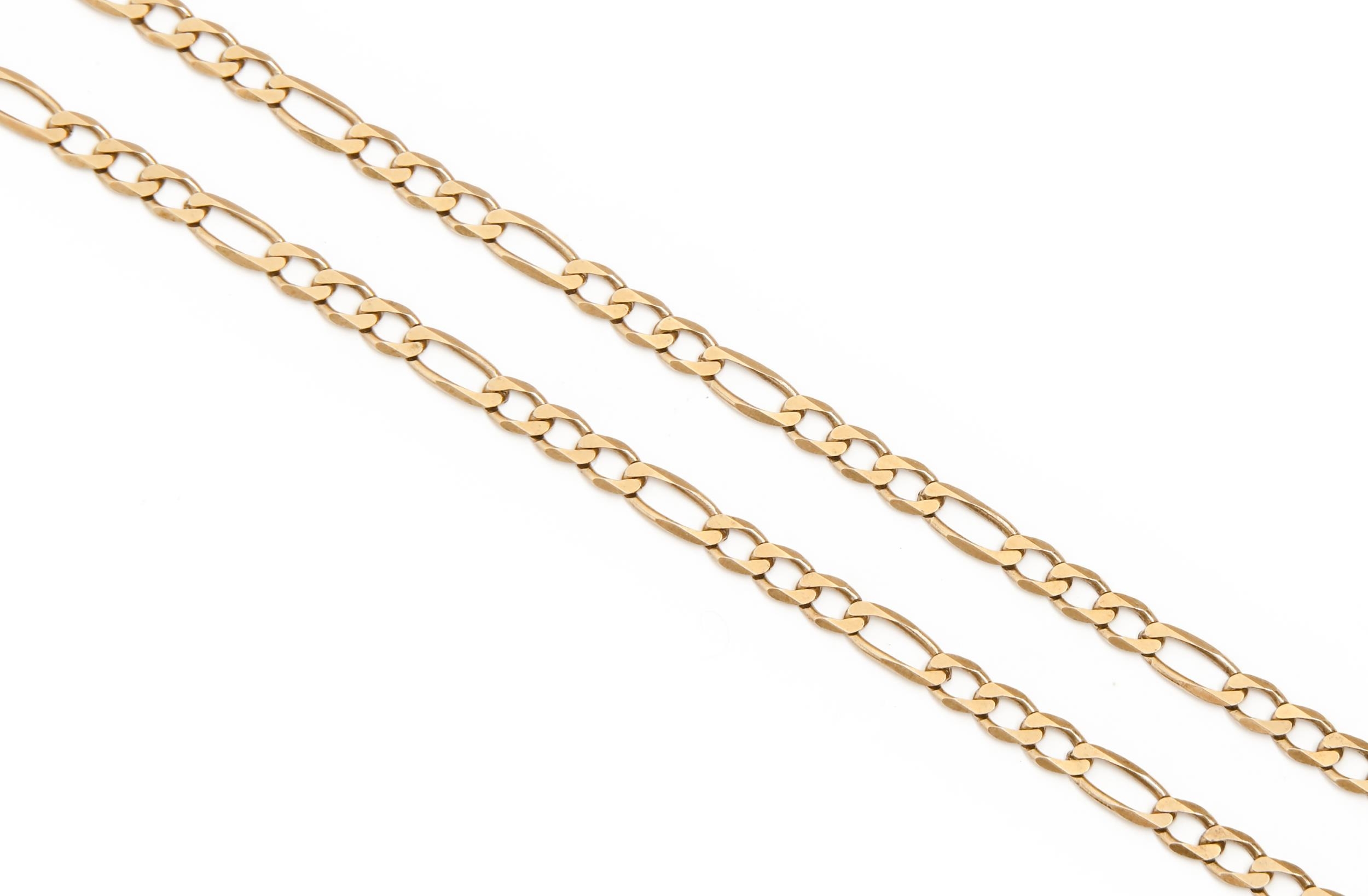 A 9ct gold necklace, 51cm l, 8.5g Good condition