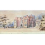 English School, 1887 – Lutwyche Hall Shropshire, watercolour, signed on the mount with initials C.