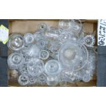 Miscellaneous cut and other glass ware