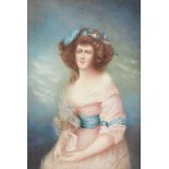 F Micklewright after Thomas Gainsborough - Portrait of Mrs Hallet; Portrait of Mrs Sheridan, two,