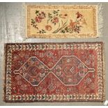 Two rugs, 78 x 123cm and 45 x 92cm