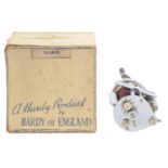 Angling. Hardy Bros, England - Elarex multiplying bait casting / spinning reel, in original