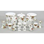 A quantity of Royal Albert Old Country Roses, including vases, jardinieres and trinket ware, etc,