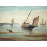 Edward King Redmore (1860-1941) - Shipping Scenes, a pair, both signed, oil on board, 21.5 x 29cm (
