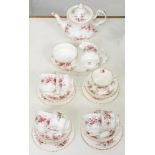 A Royal Albert Lavender Rose pattern tea service, printed mark Good condition, with signs of use,