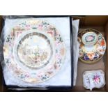 A quantity of Royal Crown Derby decorative china and tea ware, including four boxed Christmas plates