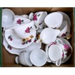 A Gladstone bone china part coffee service and other similar ware