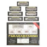 A Bachmann Graham Farish railway freight set 370-175, boxed and three locomotives and four