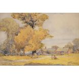 Francis William Stacey Blake (1873-1964) - Clifton Nottingham, signed and inscribed, watercolour,