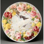 A Copeland earthenware plaque, late 19th c, painted in the impasto or barbotine manner by W Mussill,