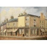 Thomas Cooper Moore (1827-1901) - Charlotte Street Nottingham, signed, oil on board, 21 x 29.5cm