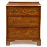 An oak chest of drawers, early 20th c, 92cm h; 77cm l Good condition save for fading and wear to