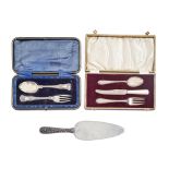 A George V silver child’s spoon and fork, King’s pattern, by Joseph Rodgers & Sons, Sheffield