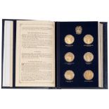 Churchill Centenary Medals. A set of twenty-four silver gilt medals, 38mm diam, by John Pinches