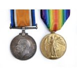 WWI, pair, British War Medal and Victory Medal 132210 Gnr E O'Connor RA