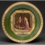 A Derby plate from the Shakespeare Service c1820,  painted by William Corden, with a scene from