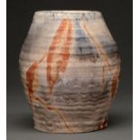 Clarice Cliff. An A J Wilkinson Beechwood vase, 1935, with mushroom glaze, 15cm h, printed Bizarre