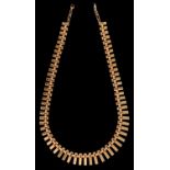 A 9ct gold necklace, 41cm l, import marked, 33.6g Good condition