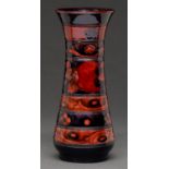 A Moorcroft flambe Pomegranate vase, c1930, 18cm h, impressed mark, painted initials Professional