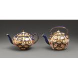 A Royal Crown Derby  Witches pattern miniature kettle and cover and teapot and cover, 1920 and 1930,