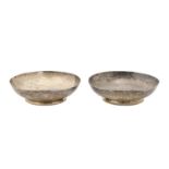 A pair of Scottish Edwardian silver bonbon dishes, 90mm diam, by Hamilton & Inches, Edinburgh