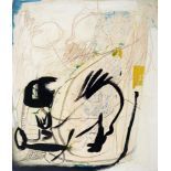 Arthur Lanyon (1985 - ) - Husky, signed and inscribed verso, mixed media on board, 68 x 58cm Good