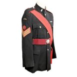 Royal Army Ordnance Corps Staff Sergeant's No 1 dress tunic, with cloth insignia (airborne) and