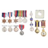 Imperial Service Medal, GVIR Walter Percy Mansell, box of issue, British War Medal 136081 Dvr E M