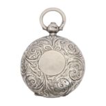 An Edwardian silver sovereign case, 34mm diam, by Dennison, Wigley & Co, Birmingham 1906 Good