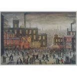 Laurence Stephen Lowry RA (1887-1976) - Our Town, reproduction printed in colour, published by Grove