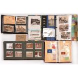 Miscellaneous ephemera, including early 20th and later b/w topographical postcards, an partially-