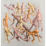 Derek Carruthers (1935-2021) - Untitled (lay figures), signed and dated Feb - May 2006 verso, oil on
