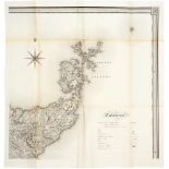 Scotland. John Crane Dower & T. Harwood after F.A. & G.W. Carrington - A Map of Scotland, Divided
