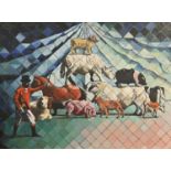 Derek Carruthers (1935-2021) - The Big Top, oil on canvas, 92 x 122cm, unframed Good condition