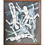 Derek Carruthers (1935-2021) - Untitled (lay figures), wood, perspex and paint, signed and dated