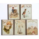 Children's Books. Five Ernest Nister titles, comprising Very Pretty, Robin's Ride, Dear Little