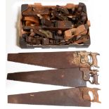 Wood-working tools, including a Record No. 9 1/2 block plane, further Record planes, another