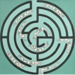 Derek Carruthers (1935-2021) - Maze, oil on canvas, 86 x 86cm, unframed Good condition