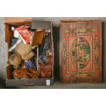 Miscellaneous bygones, early 20th c and later, including children's building blocks, c. 1920,