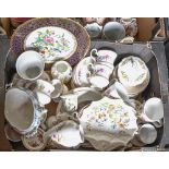 Miscellaneous ceramics, including Aynsley Cottage Garden, Wedgwood, cups and saucers, etc