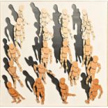 Derek Carruthers (1935-2021) - Shadows, painted wood relief, signed and dated 2015-6 verso, 101 x