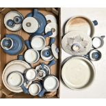 Denby-type dinner and tea ware, various Good condition