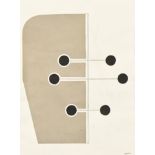 Derek Carruthers (1935-2021) - 6 Through Brass - design for sculpture, 1963, collage, signed and