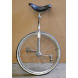 A Kabuki unicycle, late 20th c, 95cm h Some wear. The tire flattening.