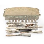 Eight silver handled button hooks and two silver handled glove button hooks, Victorian - George V,