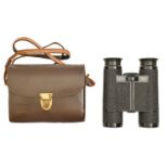 A pair of Zeiss Dialyt 8 x 30B binoculars, No 654895, maker's leather case Plastic surround of one