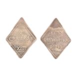 Coin, English Hammered, Charles I, Newark Besieged, Shilling, NEWARKE, crude flat crown variety, 9